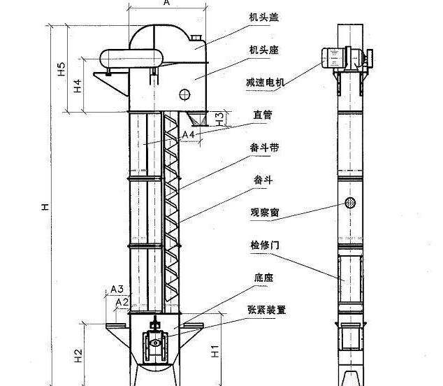 粉狀物料斗式提升機技術(shù)要求及生產(chǎn)注意事項